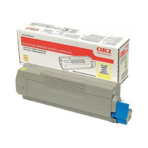Oki Laser Toner Cartridge Yellow 46443101 Fusion Office