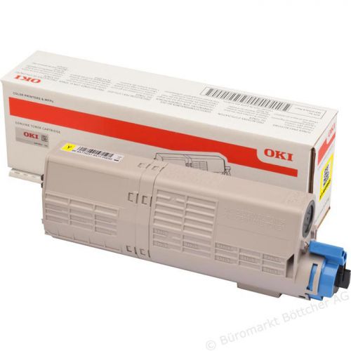 Oki Laser Toner Cartridge Yellow 46490605 Fusion Office