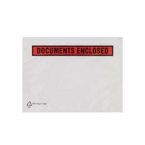Recyclable Paper Documents Enclosed Wallet C5 Printed 229x162mm - Pack 1000