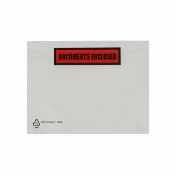 Recyclable Paper Documents Enclosed Wallet C6 Printed 162x114mm - Pack 1000