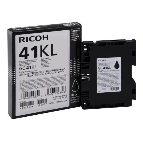 Ricoh Inkjet Cartridge Black Gc41kl 405765 Fusion Office