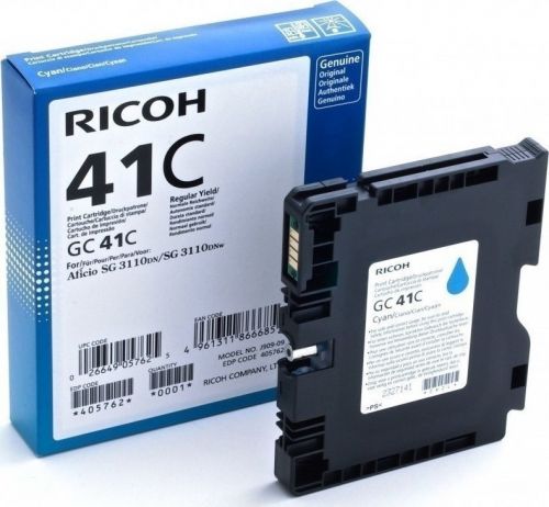 Ricoh Inkjet Cartridge Cyan Gc41c 405762 Fusion Office