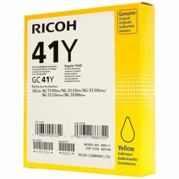 Ricoh Inkjet Cartridge Yellow Gc41y 405764 Fusion Office