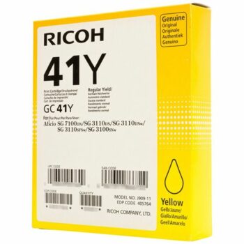 Ricoh Inkjet Cartridge Yellow Gc41yl 405768 Fusion Office