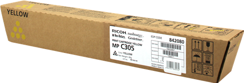 Ricoh Laser Toner Cartridge C305e Yellow 842080 Fusion Office