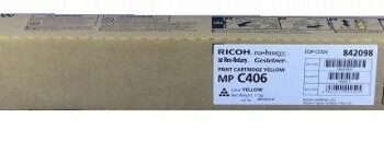 Ricoh Laser Toner Cartridge C306 Yellow 842098 Fusion Office