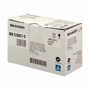 Sharp Laser Toner Cartridge Mxc30gtc Cyan Mx C30gtc Fusion Office