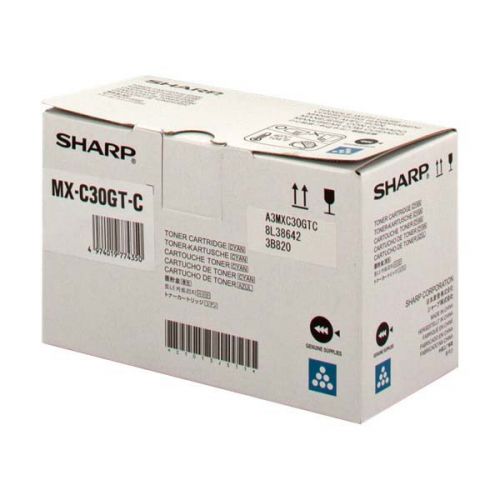 Sharp Laser Toner Cartridge Mxc30gtc Cyan Mx C30gtc Fusion Office