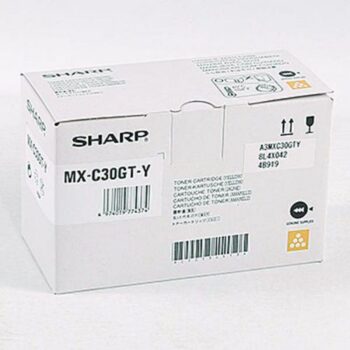 Sharp Laser Toner Cartridge Mxc30gty Yellow Mx C30gty Fusion Office