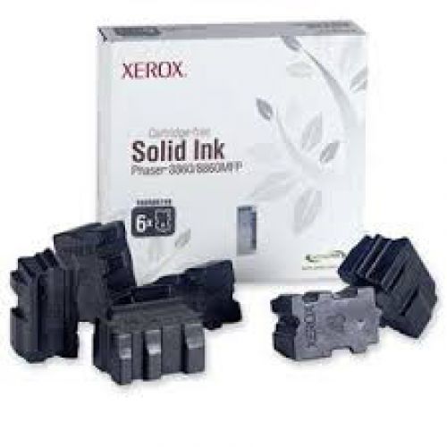 Xerox Laser Wax Sticks 6 Black 108r00749 Fusion Office