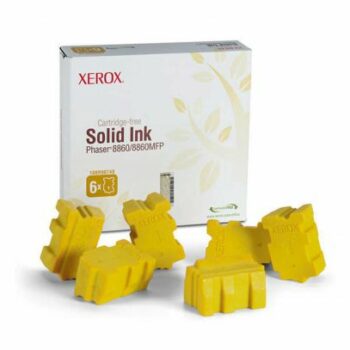Xerox Laser Wax Sticks 6 Yellow 108r00748 Fusion Office
