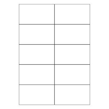 A4 Square Cut White Labels 10 per Page - 100 Sheets - Fusion Office UK
