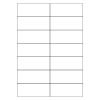 A4 Square Cut White Labels 14 per Page - 100 Sheets - Fusion Office UK