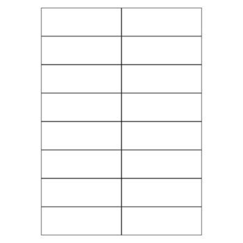 A4 Square Cut White Labels 16 per Page - 100 Sheets - Fusion Office UK