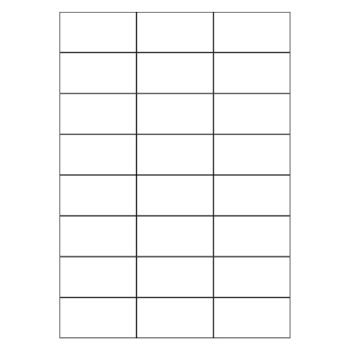 A4 Square Cut White Labels 24 per Page - 100 Sheets - Fusion Office UK
