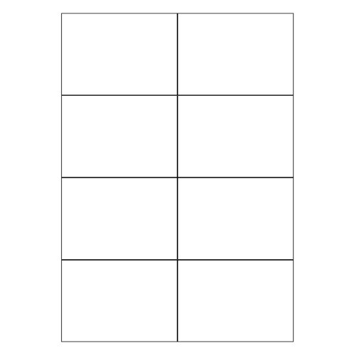 A4 Square Cut White Labels 8 per Page - 100 Sheets - Fusion Office UK