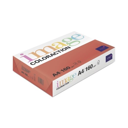 Card A4 Deep Red 160gsm Ream - 250 Sheets - Fusion Office UK