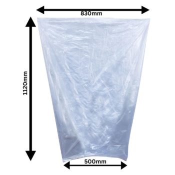 Heavy Duty Clear Compactor Refuse Sacks - Dimensions - Fusion Office UK