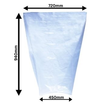 Refuse Sacks Clear Medium Duty Recycled - Pack 200 - Fusion Office UK