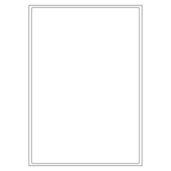 A4 Labels 1 per Page 199x289mm White 500 Sheets