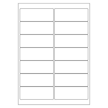 Shop our A4 White Labels 14 per page measuring 99x38mm perfect for all your labelling needs. Each pack contains 500 sheets ensuring you have plenty for your projects.