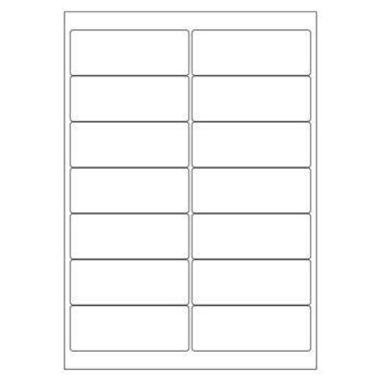 Shop our A4 White Labels 14 per page measuring 99x38mm perfect for all your labelling needs. Each pack contains 500 sheets ensuring you have plenty for your projects.