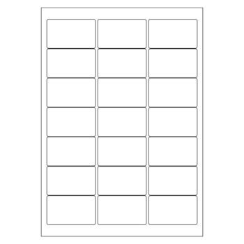 High-quality A4 white labels 21 per page measuring 63.5x38.1mm perfect for all your labelling needs. Supplied in a bulk pack of 500 sheets for maximum convenience and efficiency.