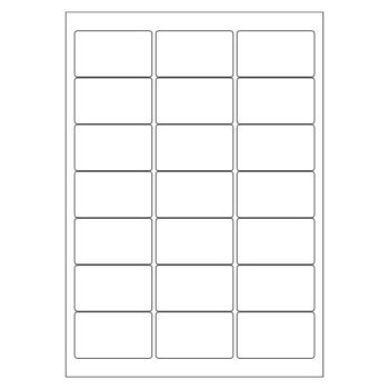 High-quality A4 white labels 21 per page measuring 63.5x38.1mm perfect for all your labelling needs. Supplied in a bulk pack of 500 sheets for maximum convenience and efficiency.