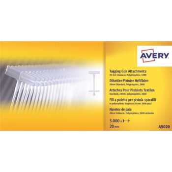 Avery As020 Tagger Tails 20mm 5000 Fusion Office