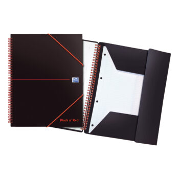 Blacknred Polypropylene A4 Meeting Book 100104323 Pack 5 Fusion Office