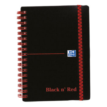 Blacknred Polypropylene A6 Ruled Wirebound Notebook 100080476 Pack 5 Fusion Office