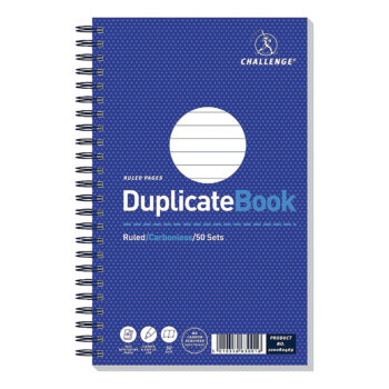 Challenge Duplicate Books Ruled Wirebound 210×130 100080469 Pack 5 Fusion Office