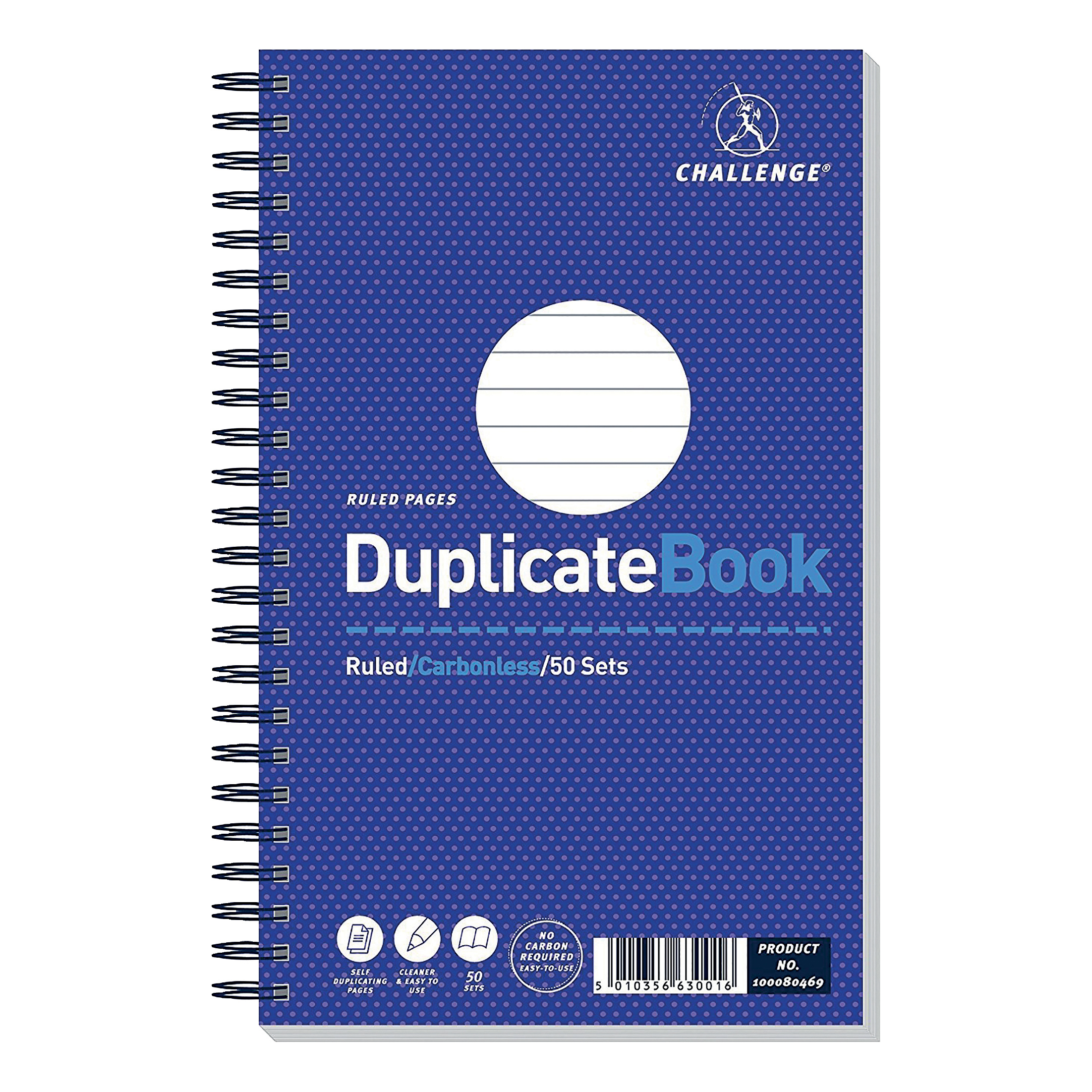 Challenge Duplicate Books Ruled Wirebound 210×130 100080469 Pack 5 Fusion Office