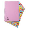 Elba Dividers 20 Part A4 Assorted 400007438 Fusion Office