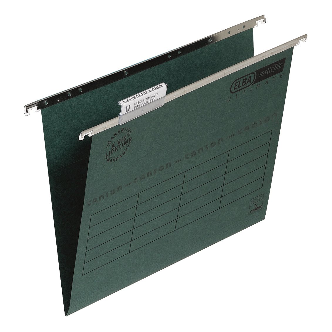 Elba Verticfile Ultimate Foolscap Green 100331250 Pack 50 Fusion Office