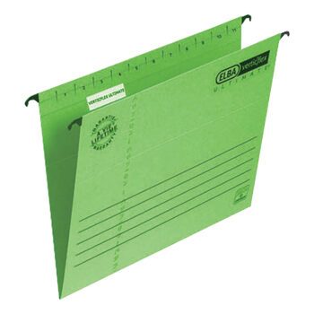 Elba Verticflex Ultimate Foolscap Green 100331170 Pack 25 Fusion Office