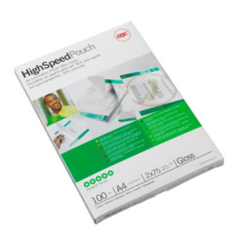 Gbc Hi Speed Laminating Pouches A4 250mic 3747348 Pack 100 Fusion Office