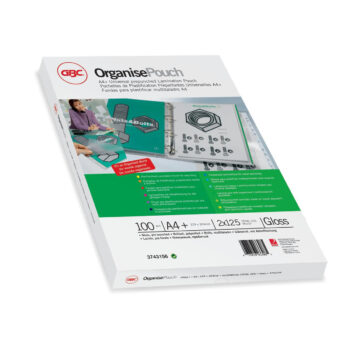 Gbc Laminating Pouches A4 228×303 250mic 3743156 Pack 100 Fusion Office