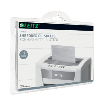 Leitz Iq Shredder Oil Sheets 80070000 Pack 12 Fusion Office