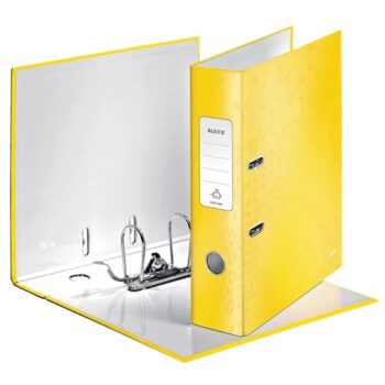 Leitz WOW Lever Arch Files Yellow A4 10050016 - Pack 10