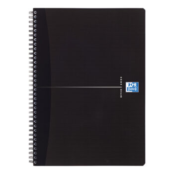 Oxford Office Wire Notebooks Soft Cover Black A5 5 Fusion Office