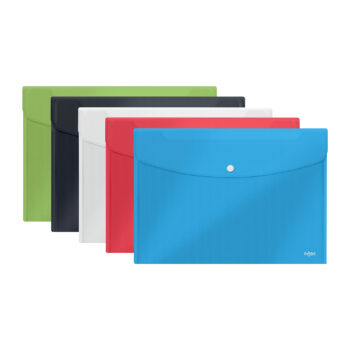 Rexel Choices Popper Wallets A5 Assorted 2115673 Pack 5 Fusion Office