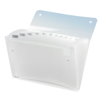 Rexel Ice Expanding File 13 Pockets A4 Clear 2102035 Fusion Office