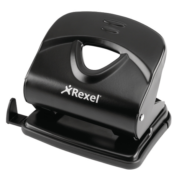Rexel Value 230 2 Hole Punch Black 2100767 30 Sheets Fusion Office