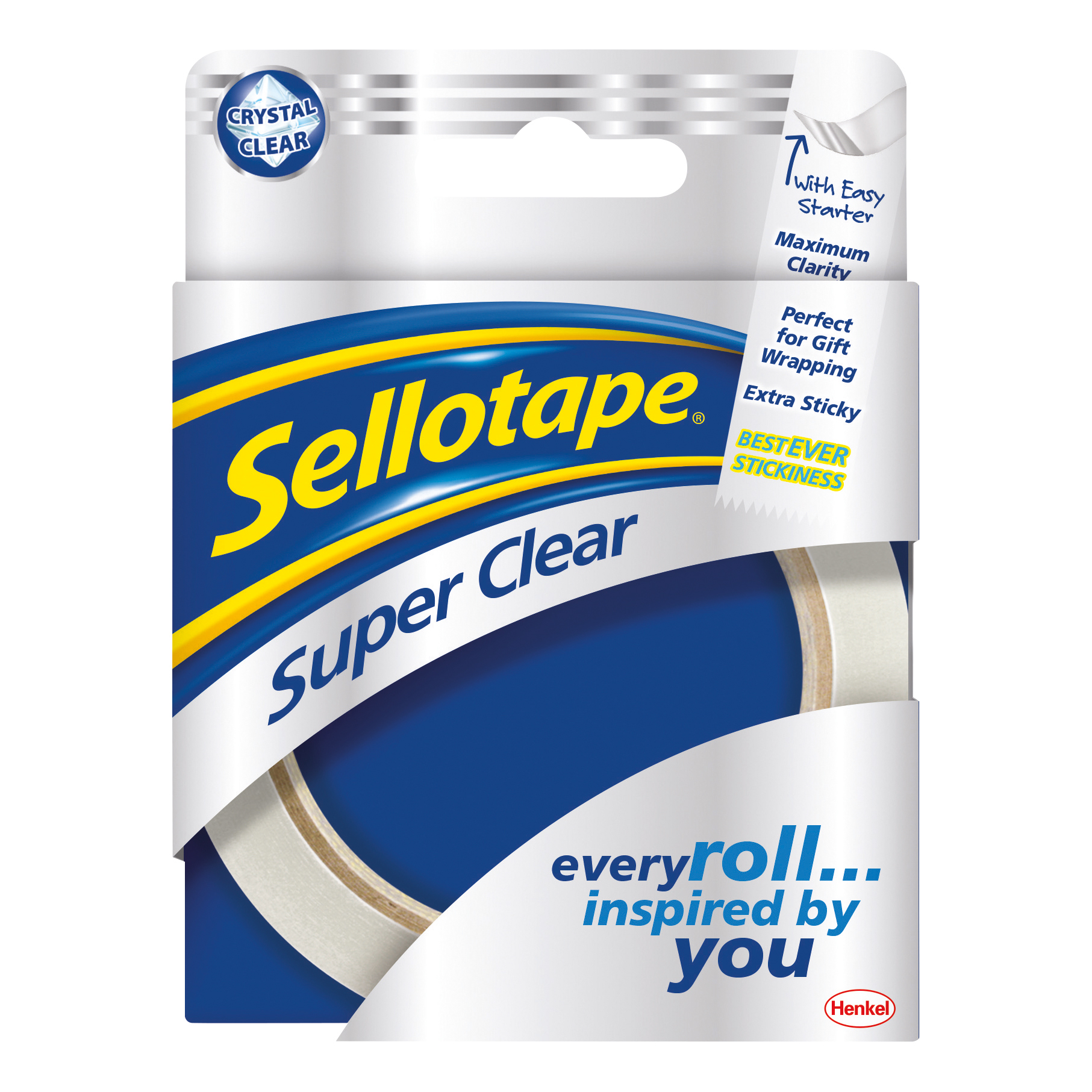 Sellotape Super Clear Tape 24mmx50m Roll 1569087 Pack 6 Fusion Office