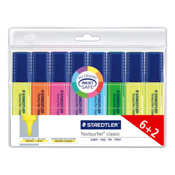 Staedtler Textsurfer Classic Highlighters Assorted Pack 8 Fusion Office