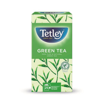 Tetley Pure Green Tea Bags Enveloped Pack 25 Fusion Office