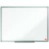 Enhance your workspace with the Nobo Essence 600x450mm Steel Magnetic Whiteboard model 1905209 perfect for jotting down notes and displaying important information. This durable whiteboard features a sleek design and magnetic surface making it an essential tool for home or office organisation.
