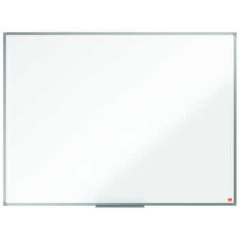 Enhance your workspace with the Nobo Essence 1200x900mm Steel Magnetic Whiteboard (1905211) perfect for jotting down notes and displaying important information. This durable whiteboard features a sleek design and magnetic surface making it an essential tool for any office or classroom.