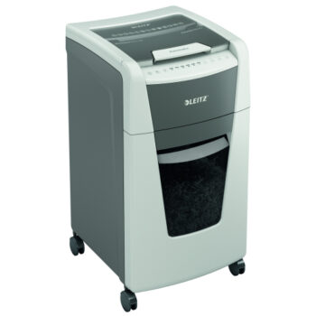 Discover the Leitz IQ 300 P4 Cross Cut Autofeed Office Shredder (80151000) designed for efficient document disposal with advanced cross-cut technology perfect for maintaining office security and confidentiality.